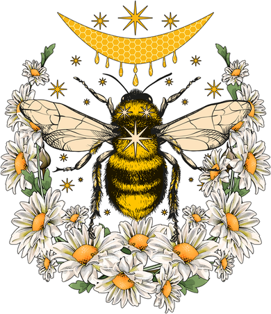 Vintage Daisy Honey Moon Bee Women's Tank Top